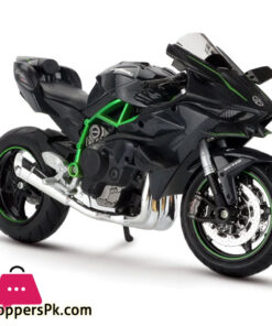 KAWASAKI NINJA H2R Motorcycle 1:18 Diecast Alloy Model Collection Black Ninja H2R Motorcycle Toy Gift
