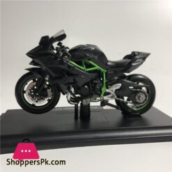 Kawasaki Ninja H2R Motorcycle 1:18 Diecast Alloy Model Collection Black Ninja H2R Motorcycle Toy Gift