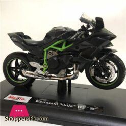 Kawasaki Ninja H2R Motorcycle 1:18 Diecast Alloy Model Collection Black Ninja H2R Motorcycle Toy Gift