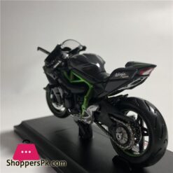 Kawasaki Ninja H2R Motorcycle 1:18 Diecast Alloy Model Collection Black Ninja H2R Motorcycle Toy Gift