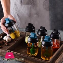 Kitchen Seasoning Containers Glass Sealed Honey Bottle 7 Kitchen Seasoning Containers Glass Sealed Salt Bottle Cruet Spoon Cover Brush Oil Bottle Honey Oiler Spice Jarssalt Pigs Cellars Servers
