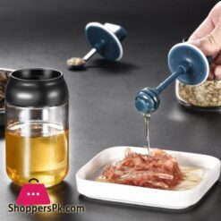 Kitchen Seasoning Containers Glass Sealed Honey Bottle 6 Kitchen Seasoning Containers Glass Sealed Salt Bottle Cruet Spoon Cover Brush Oil Bottle Honey Oiler Spice Jarssalt Pigs Cellars Servers