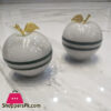 Vintage Marble White Apple 1Pcs - Home Decor