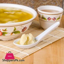 Set Of 6 Melamine Material Soup Spoon Wontons Noddles Spoons For Home Restaurants