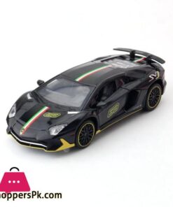Miniauto 132 Scale LP780 4 Super Toy Car Diecast Model Pull Back Doors Openable Sound Light Educational Collection Gift