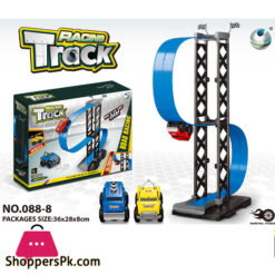 Model Racing Toy Track Diy Assembled Rail Kits Catapult Rail Car Racing Boy Toys For Children Gift size:36*28*8cm