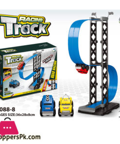 Model Racing Toy Track Diy Assembled Rail Kits Catapult Rail Car Racing Boy Toys For Children Gift size:36*28*8cm