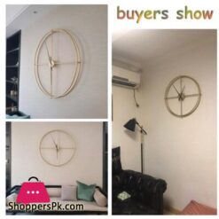 Modern Minimalist Nordic Clock Wrought Iron Living Room Home Wall Clock Creative Minimalist Art Atmosphere Clockwall Clocks