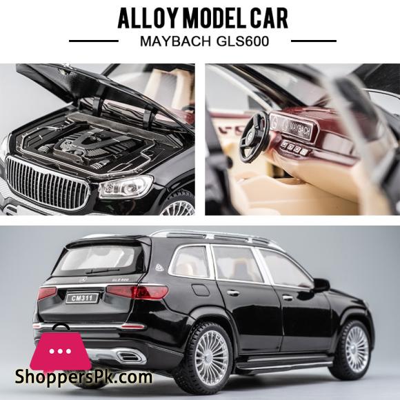Cheap 1 /24 Benz Maybach Gls600 Alloy Car Model Large Size Diecast Metal  Car Collection Home Decoration Chidlren Boy Gift Toy Vehicles