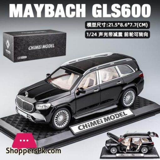 New 124 Mercedes Benz Maybach Gls600 Alloy Model Car Childrens Toy Car Gift Ornaments Simulation SUV Car Model Boys CollectionDiecasts Toy Vehicles
