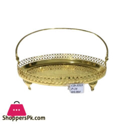 Orchid Gold Plated Oval Basket