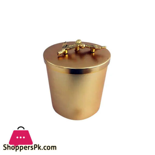 ORCHID Round Gold Jar-Large