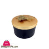 Orchid Black Jar With Gold Top - Small