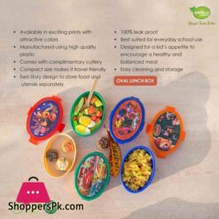Oval Lunch Box Pack Of 2