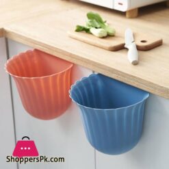 Over The Cabinet Kitchen Trash Can Flower Shape Cabinet Door Hanging Dustbin Creative Hanging Trash Can