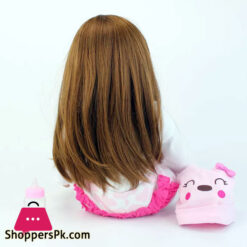 Reborn Baby Girl Reborn Toddler Boneca Soft Silicone Cloth Body Lifelike Newborn Dolls For Girls Realistic Reborn Dolls 60Cm