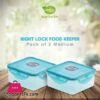 Appollo Right Lock Food Keeper - Pack Of 2 (Medium-600Ml) 1 Right Lock Food Keeper Pack Of 2