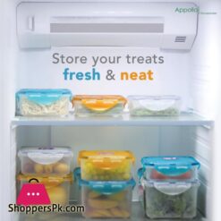Appollo Right Lock Food Keeper - Pack Of 2 (Medium-600Ml) 5 Right Lock Food Keeper Pack Of 2