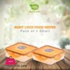 Appollo Right Lock Food Keeper - Pack Of 2 (Small-400Ml) 2 Right Lock Food Keeper Pack Of 2