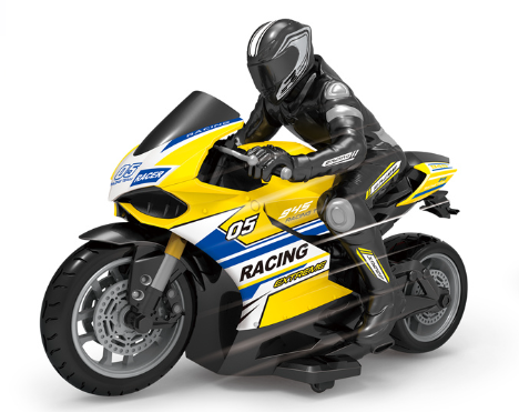 High Speed Racing Motorcycle 1:10 Scale 4 Channels Drift Remote Control Distance 35 Meters Electric Off-Road Model Toy