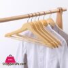 Solid Wood Hangers For Clothes Non-slip Hanger Clothing Store Hotel Clothes Support Home Wardrobes Organizer Pack of 3