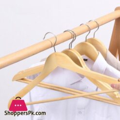 Solid Wood Hangers For Clothes Non-Slip Hanger Clothing Store Hotel Clothes Support Home Wardrobes Organizer Pack Of 3