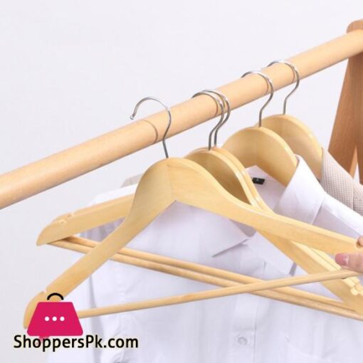 Solid Wood Hangers For Clothes Non-slip Hanger Clothing Store Hotel Clothes Support Home Wardrobes Organizer Pack of 3