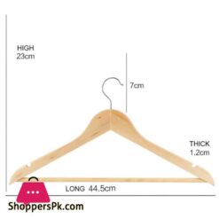 Solid Wood Hangers For Clothes Non-Slip Hanger Clothing Store Hotel Clothes Support Home Wardrobes Organizer Pack Of 3