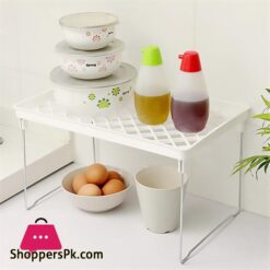 Kitchen Storage Plastic Foldable Shelf Organizer For Kitchen Flavoring Kitchen Organizer Rack Cookware Spice Home Storage
