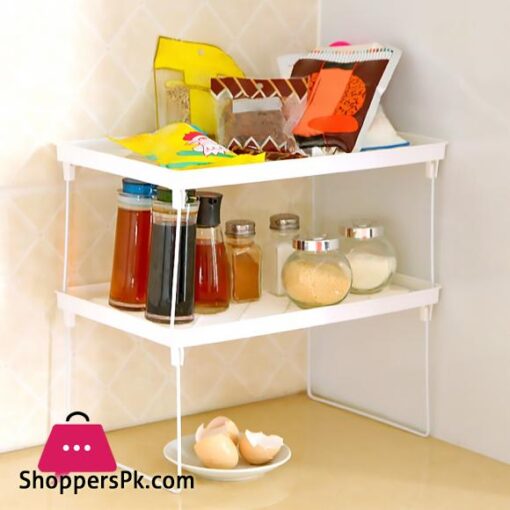 Kitchen Storage Plastic Foldable Shelf Organizer For Kitchen Flavoring Kitchen Organizer Rack Cookware Spice Home Storage