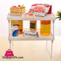 Kitchen Storage Plastic Foldable Shelf Organizer For Kitchen Flavoring Kitchen Organizer Rack Cookware Spice Home Storage