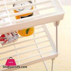 Kitchen Storage Plastic Foldable Shelf Organizer For Kitchen Flavoring Kitchen Organizer Rack Cookware Spice Home Storage