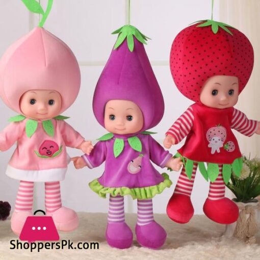 Stuffed Toys 45cm Baby Doll Toy Soft Plush Fruit Doll Down Cotton Stuffed Strawberries Pendant Children Toys For Girl DecorationStuffed Plush Plants