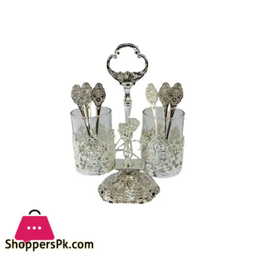 ORCHID Spoon Holder Silver 6PCS