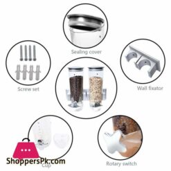 Food Storage Cans Cereal Boxes Kitchen Sealed Cereal Dry Household Snacks Melon Seeds Nuts Candy Dispenser Secret Stashstorage Bottles Jars