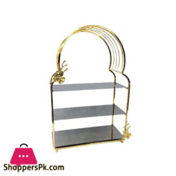 ORCHID 3Tier Pastry Hold-Gold