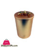 Orchid Round Gold Jar-Xl