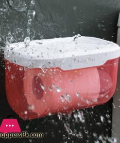 Wall Mount Bathroom Tissue Storage Box Punch Free Home Supplies Phone Rack Case Toilet Paper Holder Waterproof Shelf Organizer