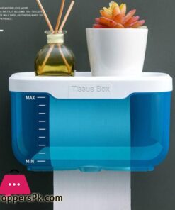 Wall Mount Bathroom Tissue Storage Box Punch Free Home Supplies Phone Rack Case Toilet Paper Holder Waterproof Shelf Organizer
