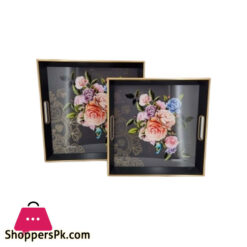 Angela 2 Pcs Square Serving Tray RY89