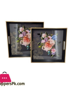 Angela 2 Pcs Square Serving Tray RY89