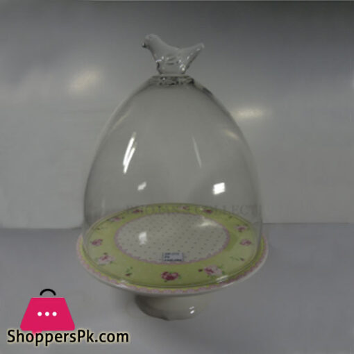 ANGELA CakeDish With Cover Green-6 ZP271