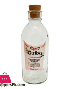 Oziba Glass Bottle With Wooden Lid - (Capacity:1L)
