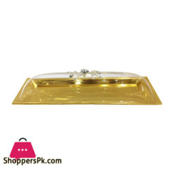 Orchid Plated Long Serving Tray large (Gold)