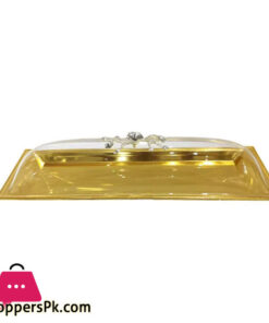 Orchid Plated Long Serving Tray large (Gold)