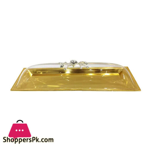 Orchid Plated Long Serving Tray large (Gold)