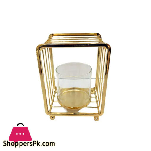 ORCHID Candle Holder-(Gold)