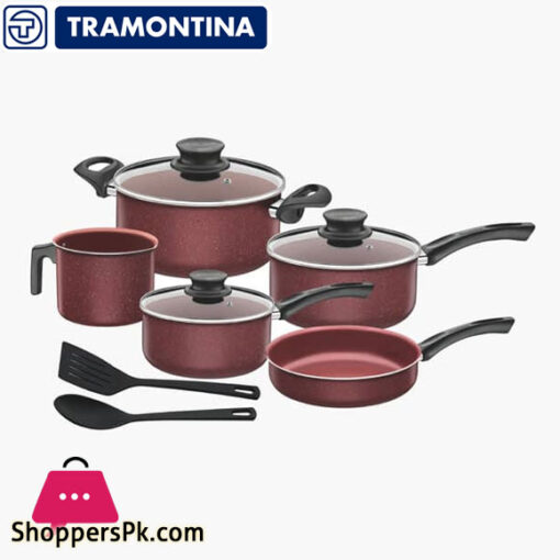 Tramontina Paris Granito 10Pcs Cookware Set - Brazil Made