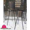 Metal Plant Pot Stand Set Of 2- Home Decor