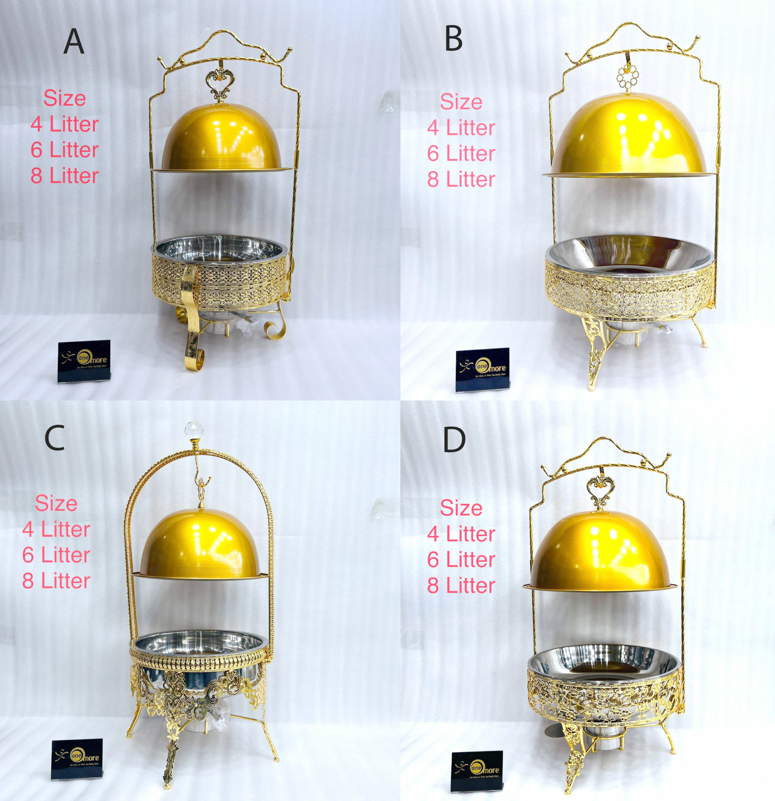 Chafing Dish With Stand For Soup Warming Food Warmer Metal Buffet Ceramic For Wedding Home Dishes &Amp; Plates Round Service Tray-6L